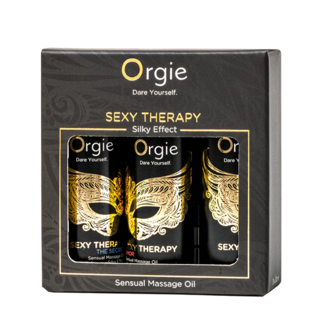 Orgie Sexy Therapy Mini Size Collection – Sensual Massage Oil Set 3x 30ml > Essentials > Massage Gift Set - Tophatter Daily Deals