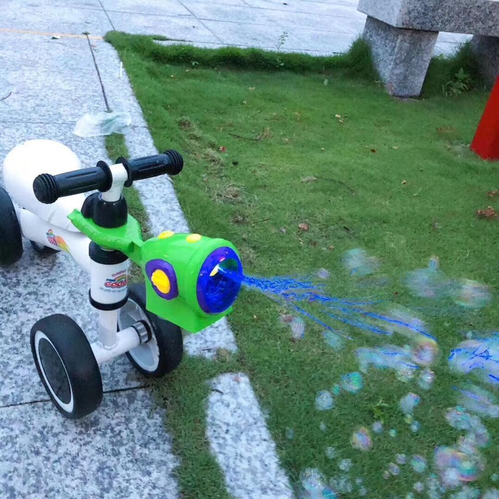 Bike Bubble Machine Automatic Bubble Machine Gun Soap Glow Bubble Blower Outdoor Kids Child Brinquedos Toy For Kids 0 - Tophatter Daily Deals