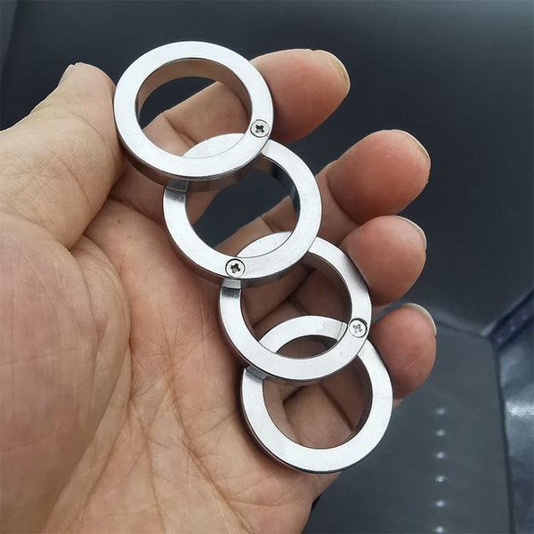 ZINC ALLOY FOLDING BRASS KNUCKLES SELF-DEFENSE TOOL - Tophatter Daily Deals