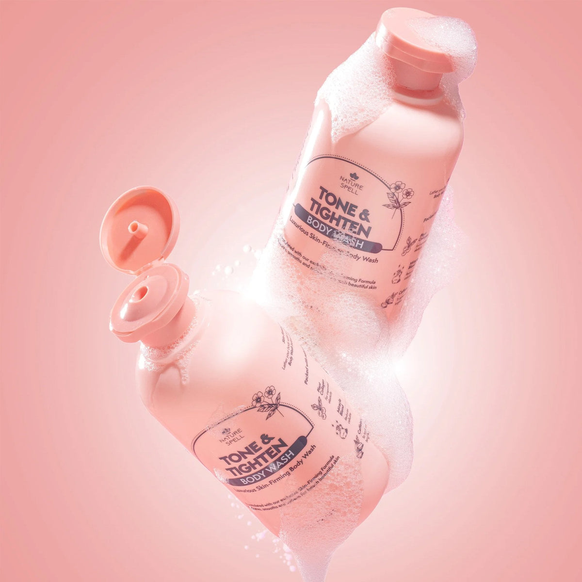 Nature Spell Tone & Tighten Body Wash 320ml Bottle - Tophatter Daily Deals