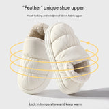 Ankle Wrap Cotton Slippers Women's Winter 0 - Tophatter Daily Deals