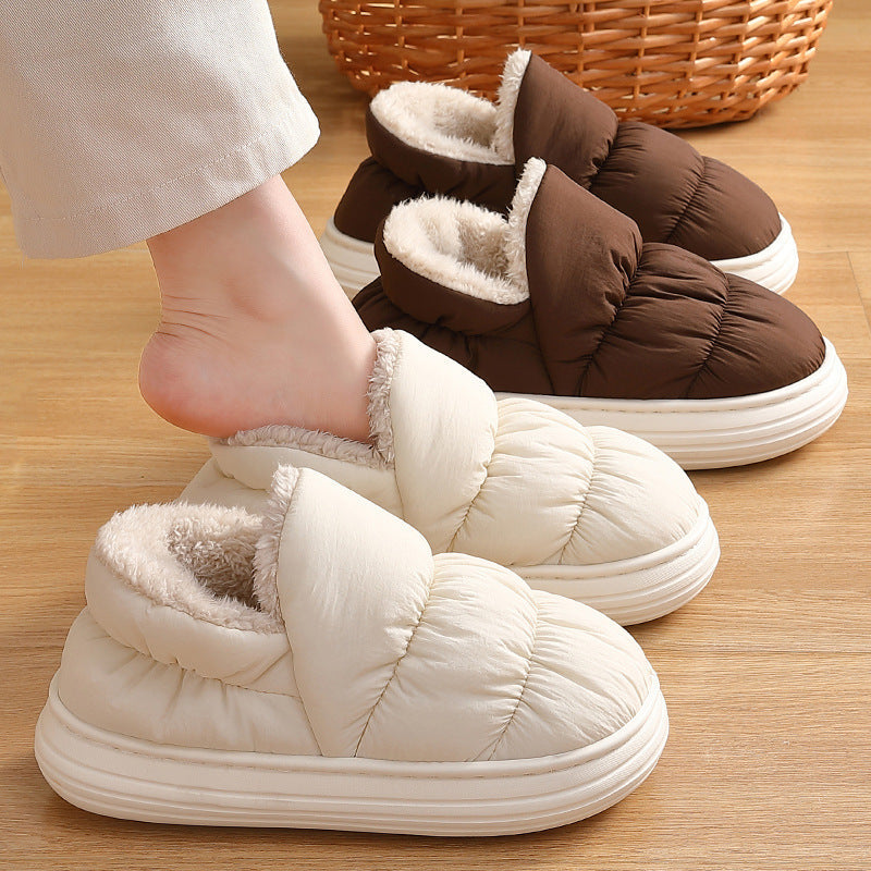Ankle Wrap Cotton Slippers Women's Winter 0 - Tophatter Daily Deals