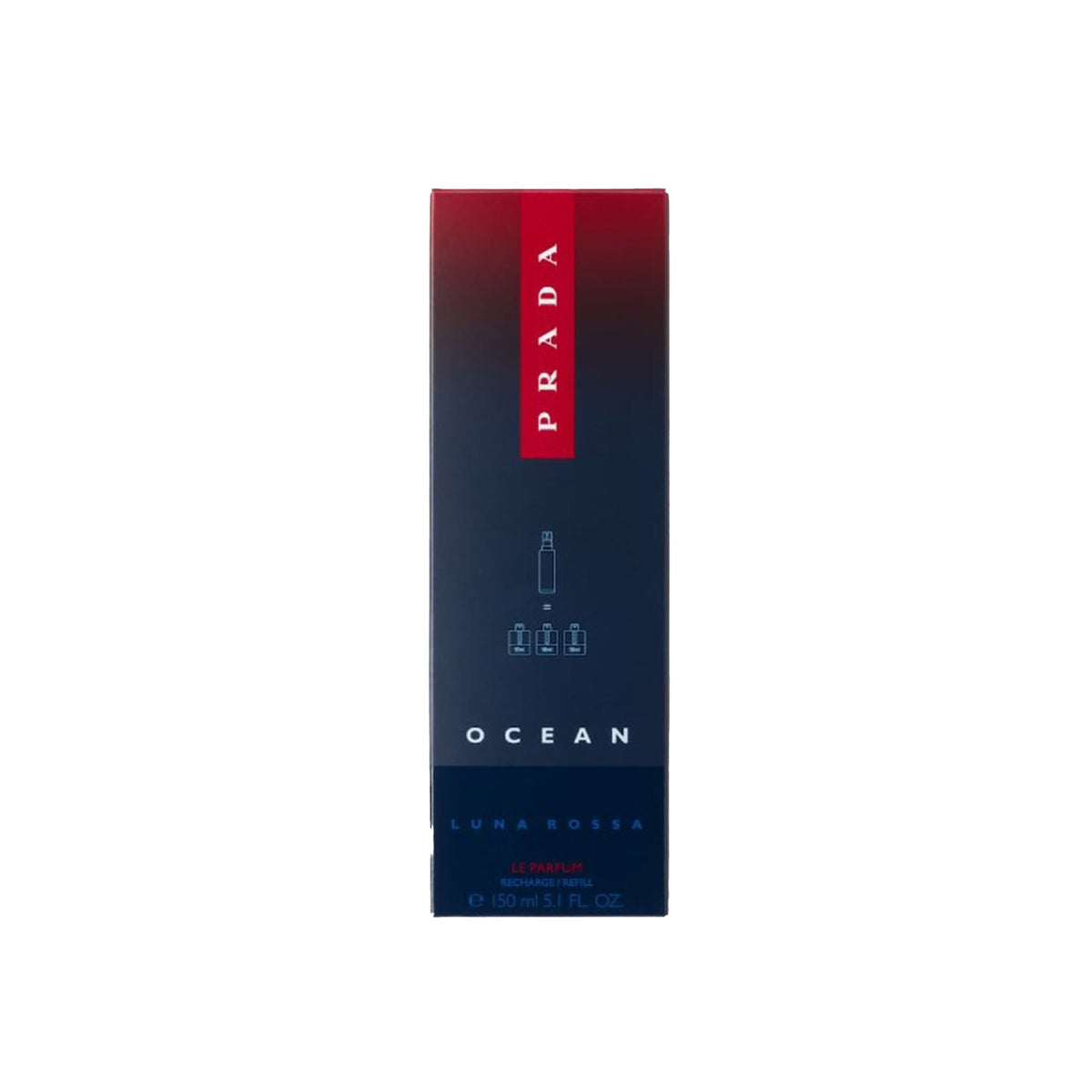 Prada Luna Rossa Ocean Le Parfum 150ml Refill - Tophatter Daily Deals