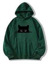 Soft Women's Hoodie Pullover - Oversized Fleece, Casual dark green - Tophatter Daily Deals