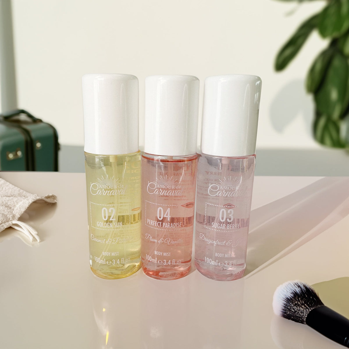 Amour De Carnaval 02 Golden Sun Caramel & Pistachio Body Mist 100ml Spray - Tophatter Daily Deals