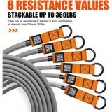 Resistance Bands with Handles for Muscle Training Fitness - Tophatter Daily Deals