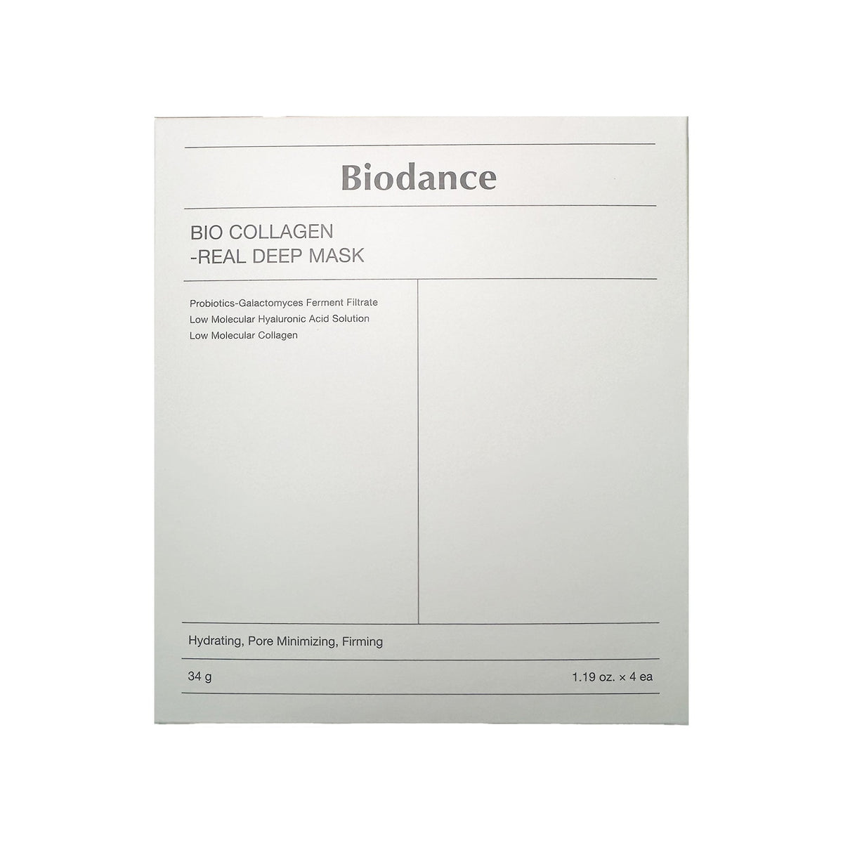 Biodance Bio-Collagen Real Deep Sheet Face Mask 4pcs Sachets/Units - Tophatter Daily Deals