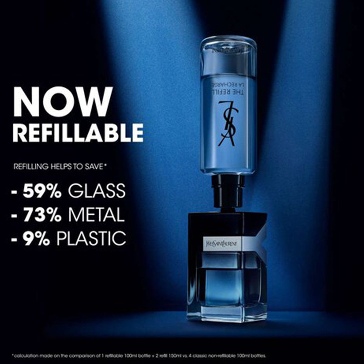 YSL Y for Men Eau De Parfum 150ml Refill - Tophatter Daily Deals