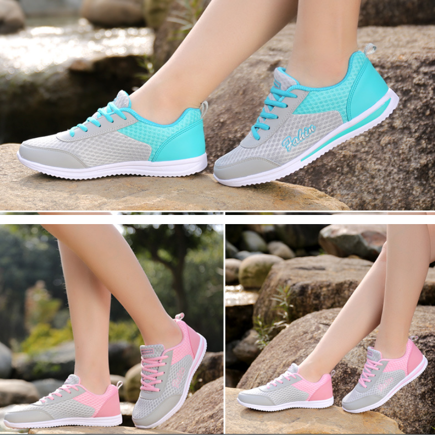 2021 spring summer new big size women's shoes, ladies casual flat sole shoes, sports shoes, fashionable women shoes wholesale 0 - Tophatter Daily Deals