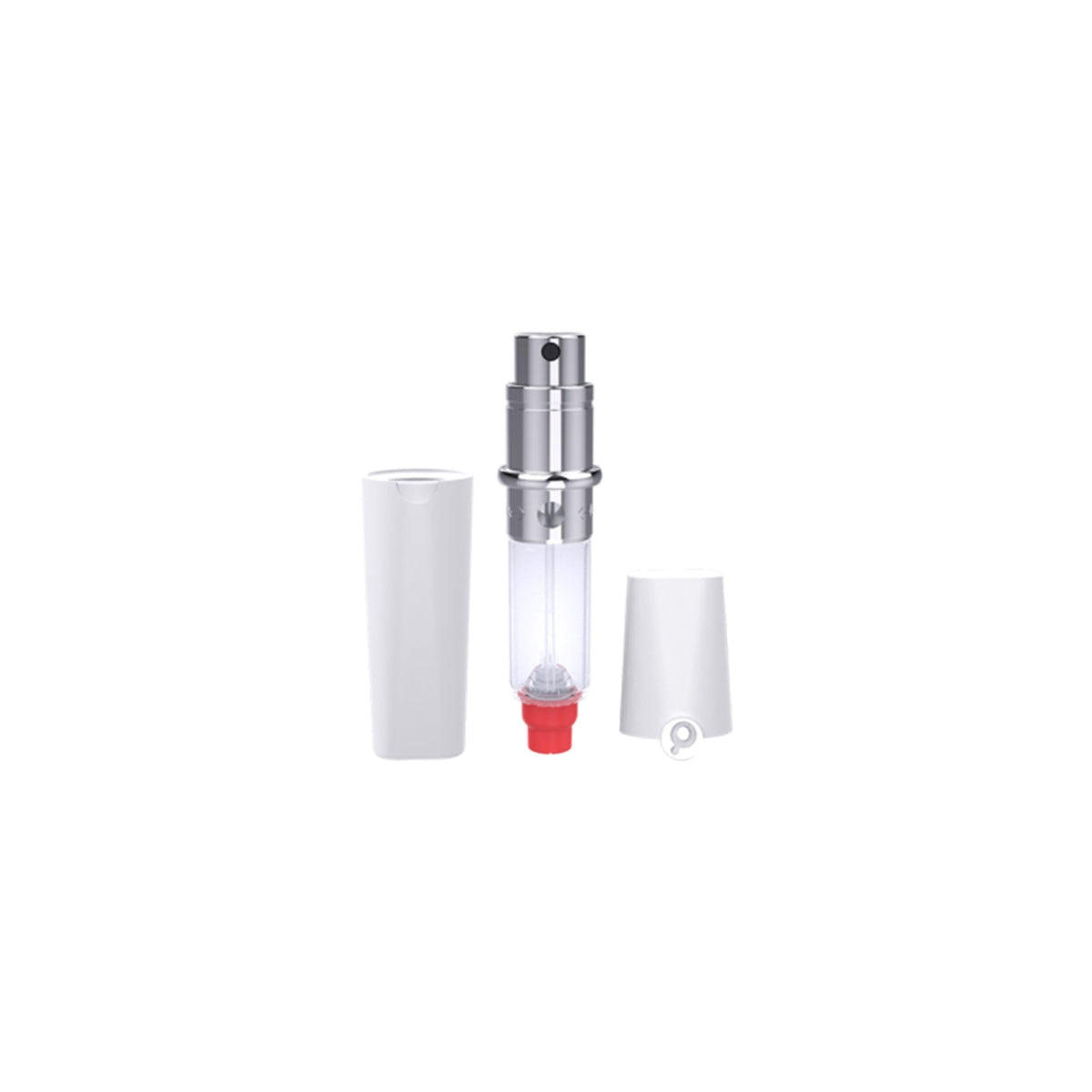 Perfume Pod Atom White Rechargeable Perfume Bottle 5ml Spray - Tophatter Daily Deals