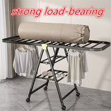 3-Tier Folding Stainless Steel Laundry Drying Rack Home & Garden > Laundry & Cleaning > Drying Racks & Hangers - Tophatter Daily Deals