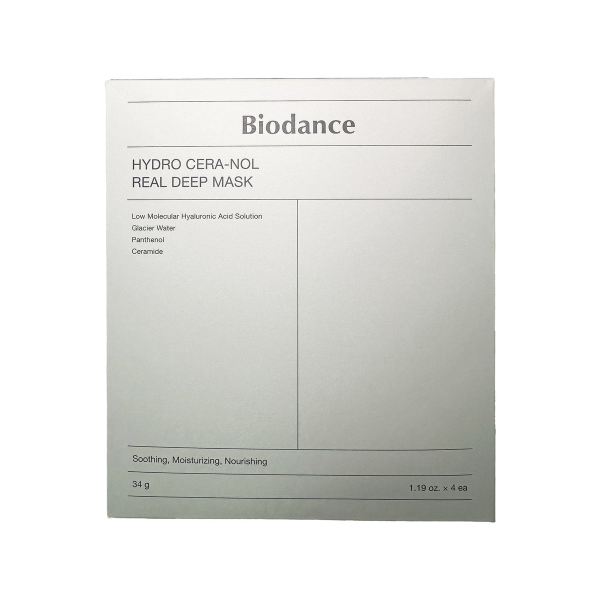 Biodance Hydro Cera-Nol Real Deep Sheet Mask 4pcs Sachets/Units - Tophatter Daily Deals