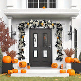 Black & White Maple Leaf Garland Set Halloween - Tophatter Daily Deals