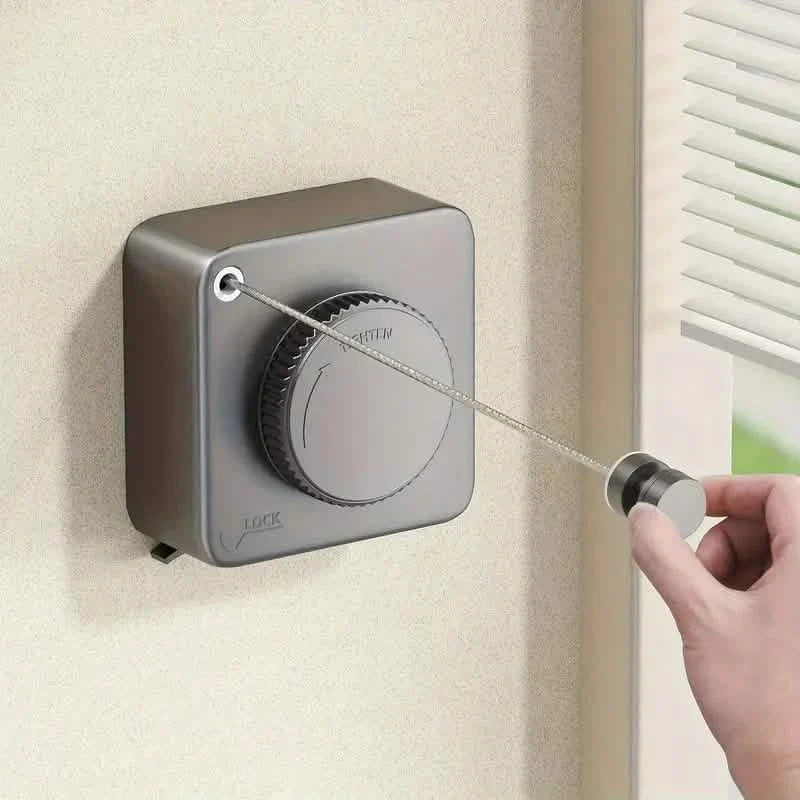 Retractable Clothesline – Heavy-Duty Wall-Mount Laundry Rack Home Improvement - Tophatter Daily Deals