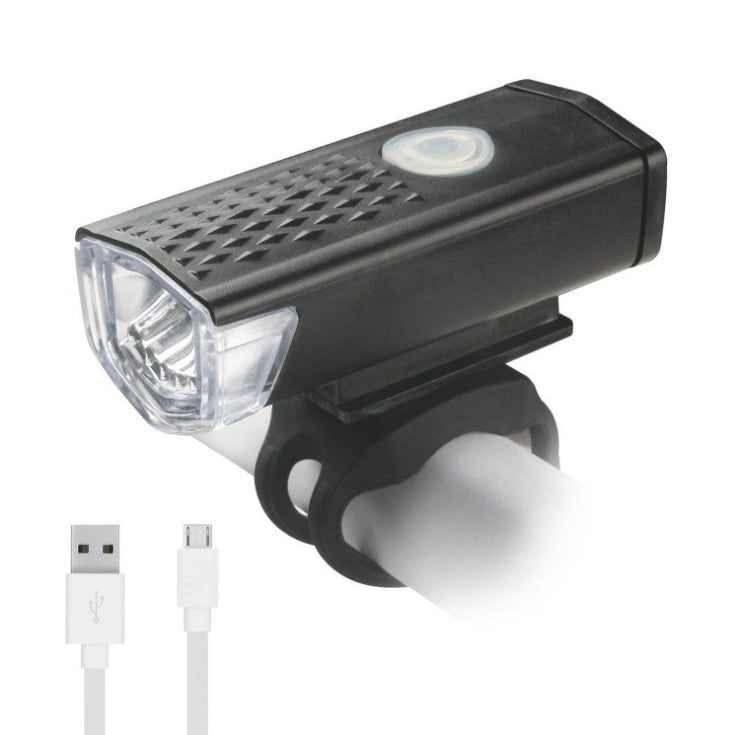 Bicycle headlight USB rechargeable Black 0 - Tophatter Daily Deals