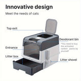 Extra Large Cat Litter Box Dual Entry Pet Care > Cat Supplies > Cat Litter - Tophatter Daily Deals