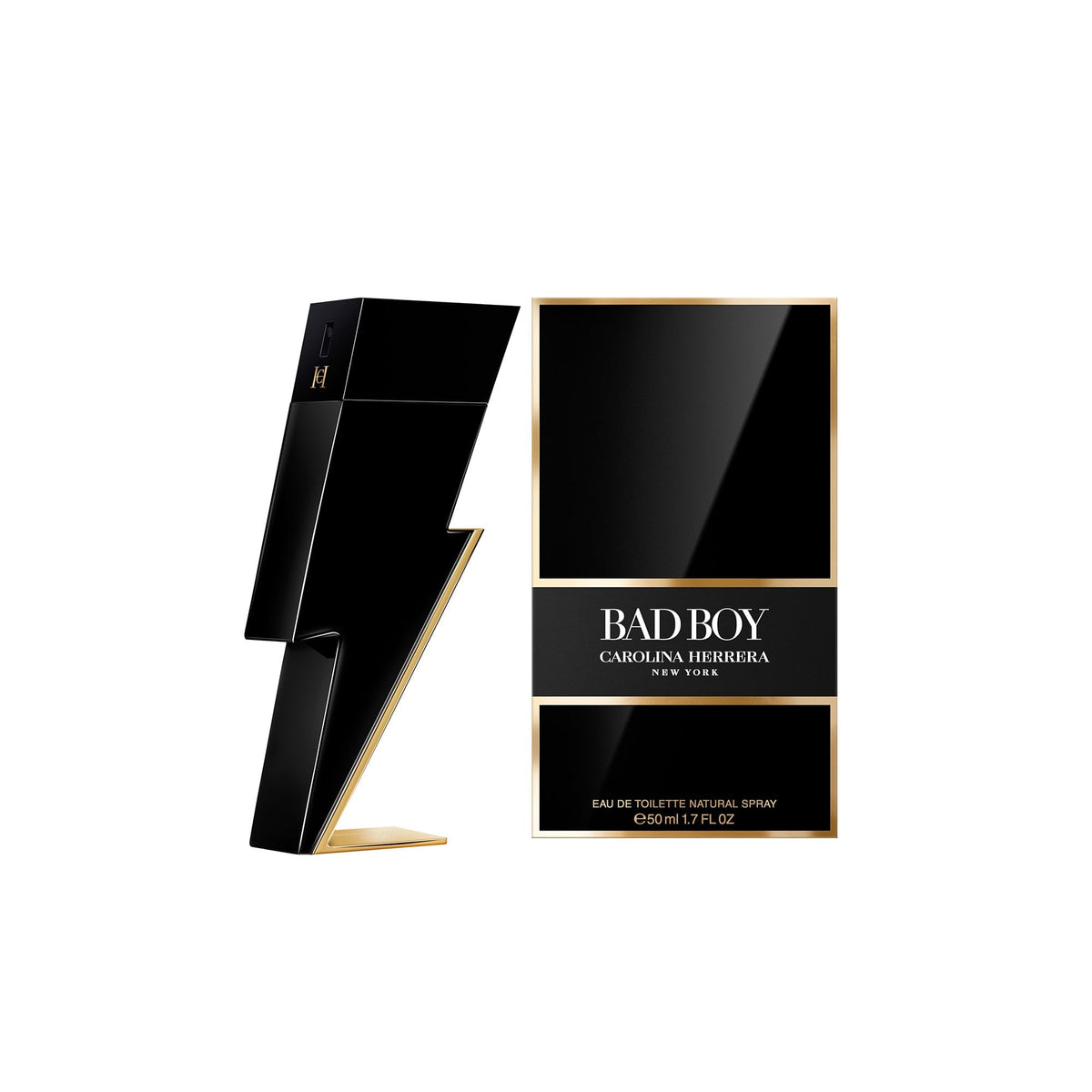 Carolina Herrera Bad Boy Eau De Toilette 50ml Spray - Tophatter Daily Deals