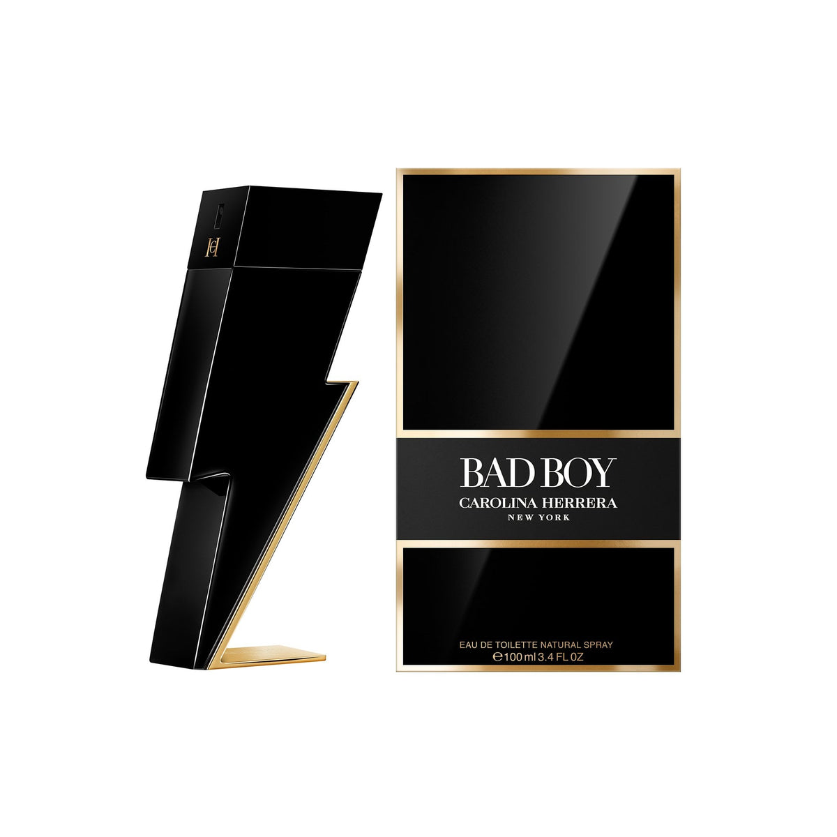 Carolina Herrera Bad Boy Eau De Toilette 100ml Spray - Tophatter Daily Deals