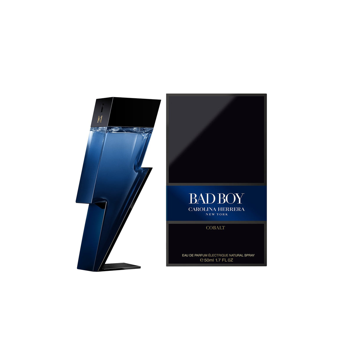 Carolina Herrera Bad Boy Cobalt Eau De Parfum 50ml Spray - Tophatter Daily Deals