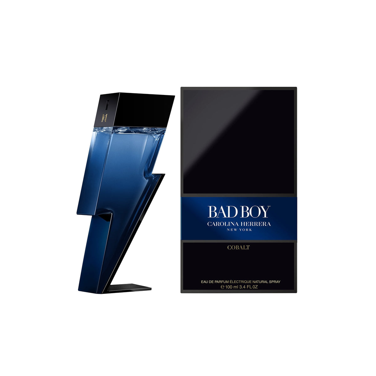 Carolina Herrera Bad Boy Cobalt Eau De Parfum 100ml Spray - Tophatter Daily Deals