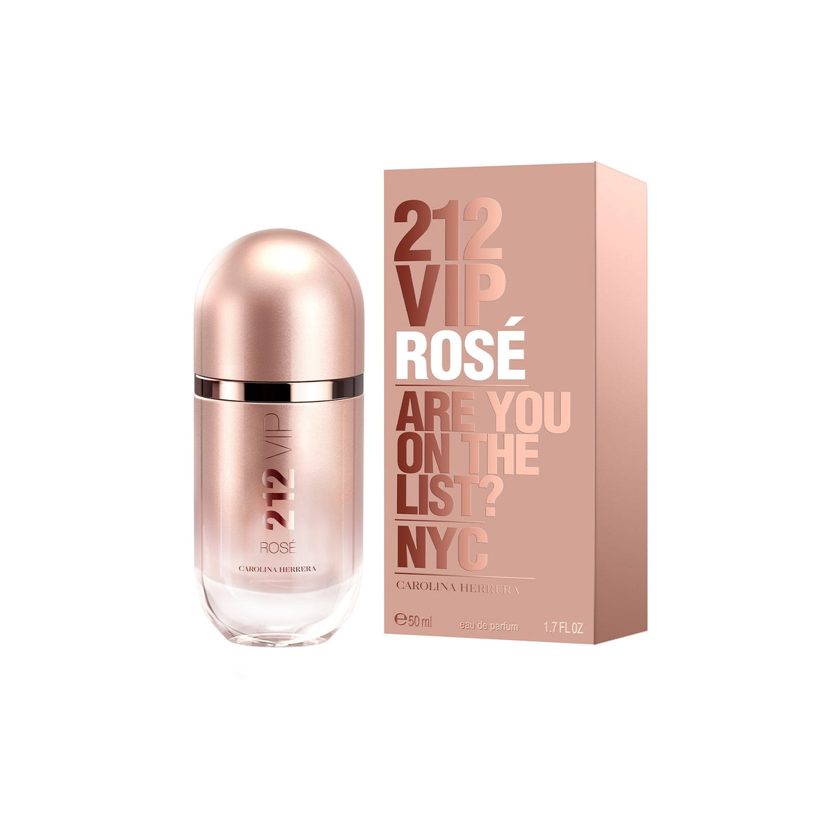Carolina Herrera 212 VIP Rosé Eau De Parfum 50ml Spray - Tophatter Daily Deals