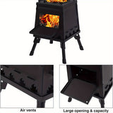 Wood-Burning Camping Stove Outdoor Grill Camping & Hiking - Tophatter Daily Deals