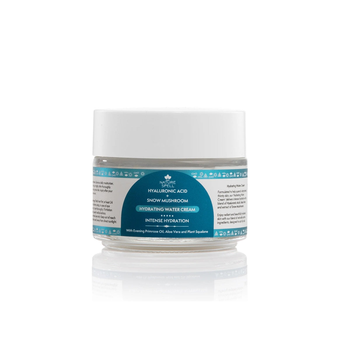 Nature Spell Hylaronic Acid + Snow Mushroom Hydrating Water Cream 100ml Jar Default Title - Tophatter Daily Deals