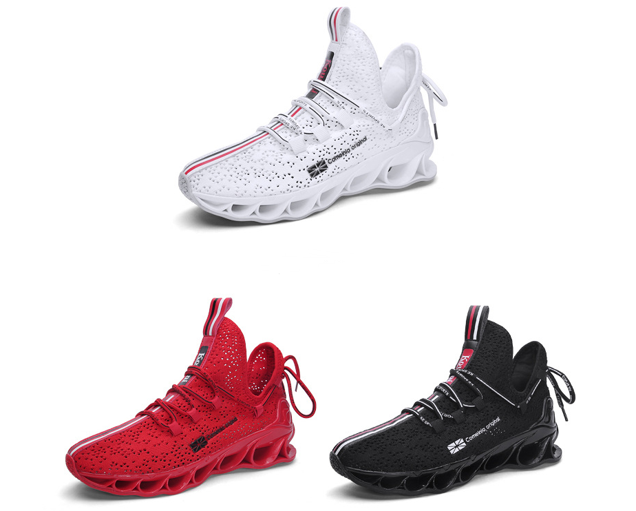 All Red Mesh Sports shoes running Unisex shoes 0 - Tophatter Daily Deals