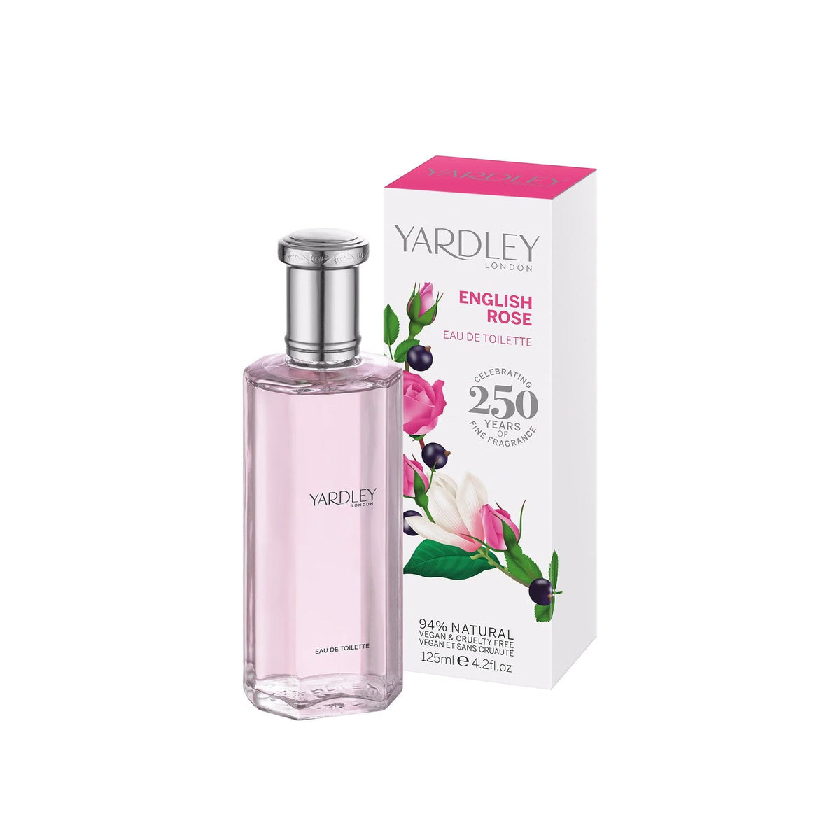 Yardley English Rose Eau De Toilette 125ml Spray - Tophatter Daily Deals
