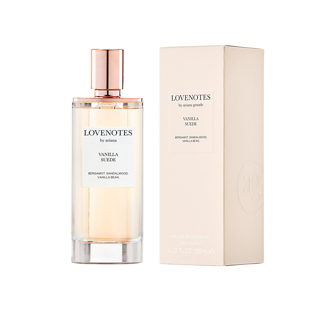 Ariana Grande Lovenotes Vanilla Suede Eau De Parfum 125ml Spray - Tophatter Daily Deals