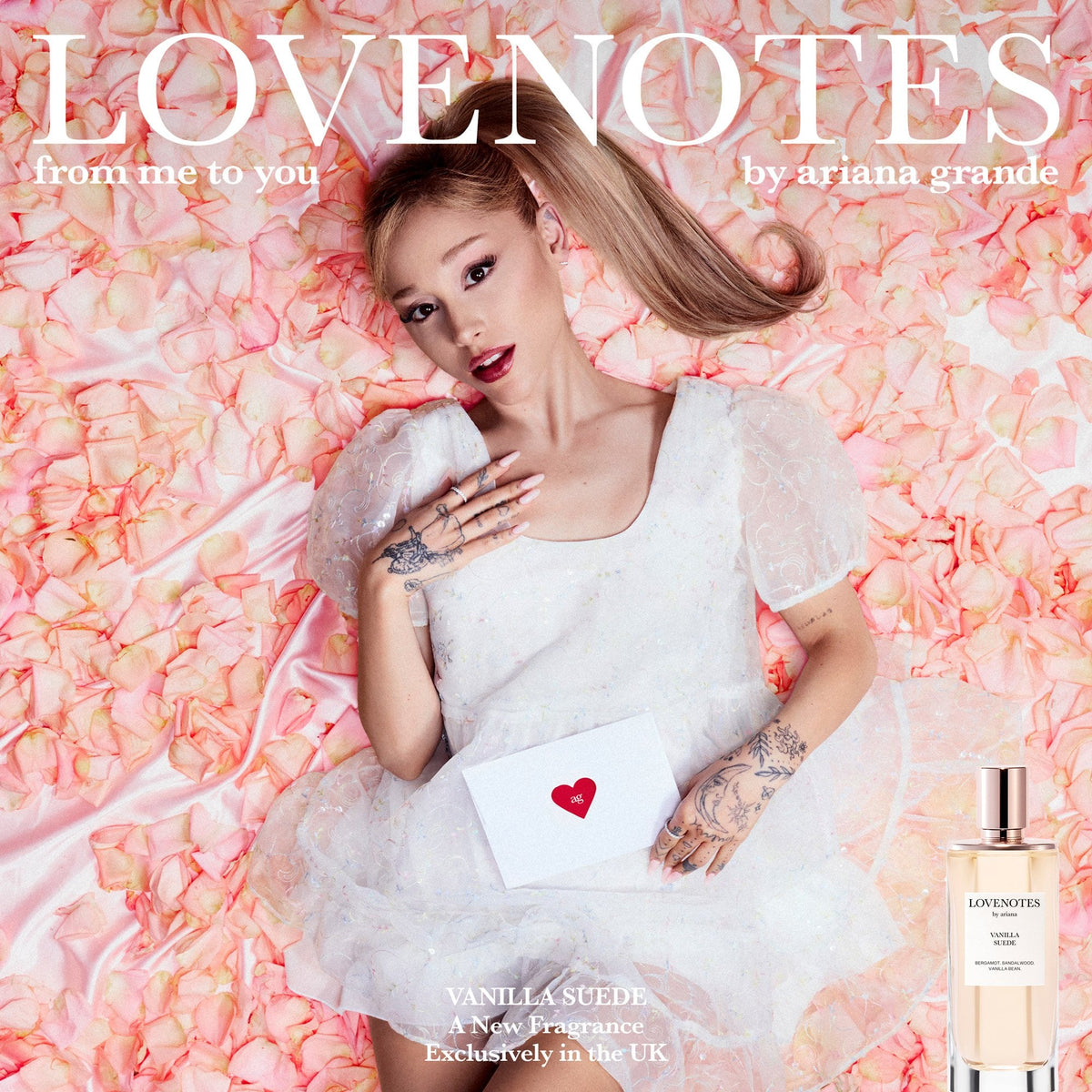 Ariana Grande Lovenotes Vanilla Suede Eau De Parfum 125ml Spray - Tophatter Daily Deals