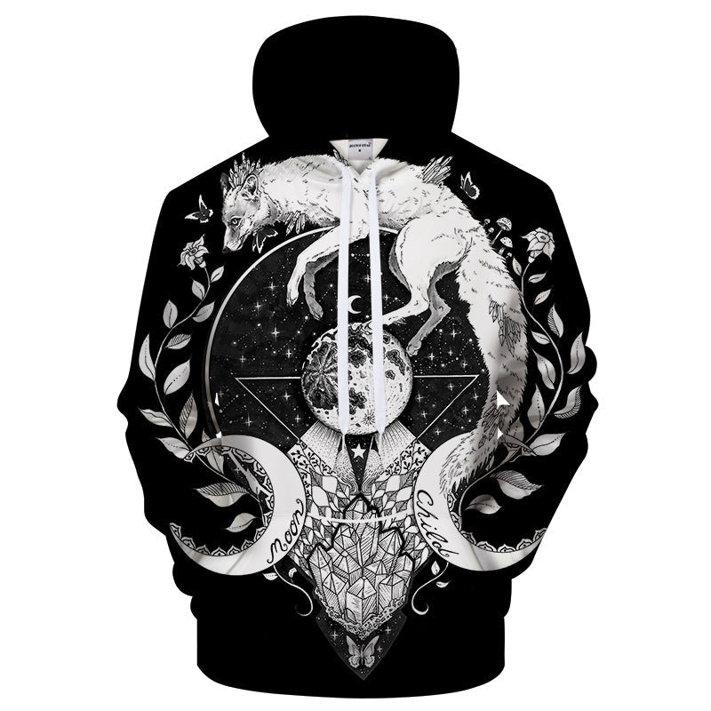 3D Print Wolf Hoody M 0 - Tophatter Daily Deals