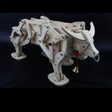 Handmade Three Kingdom Walking Wooden Ox Model Kit - Tophatter Daily Deals