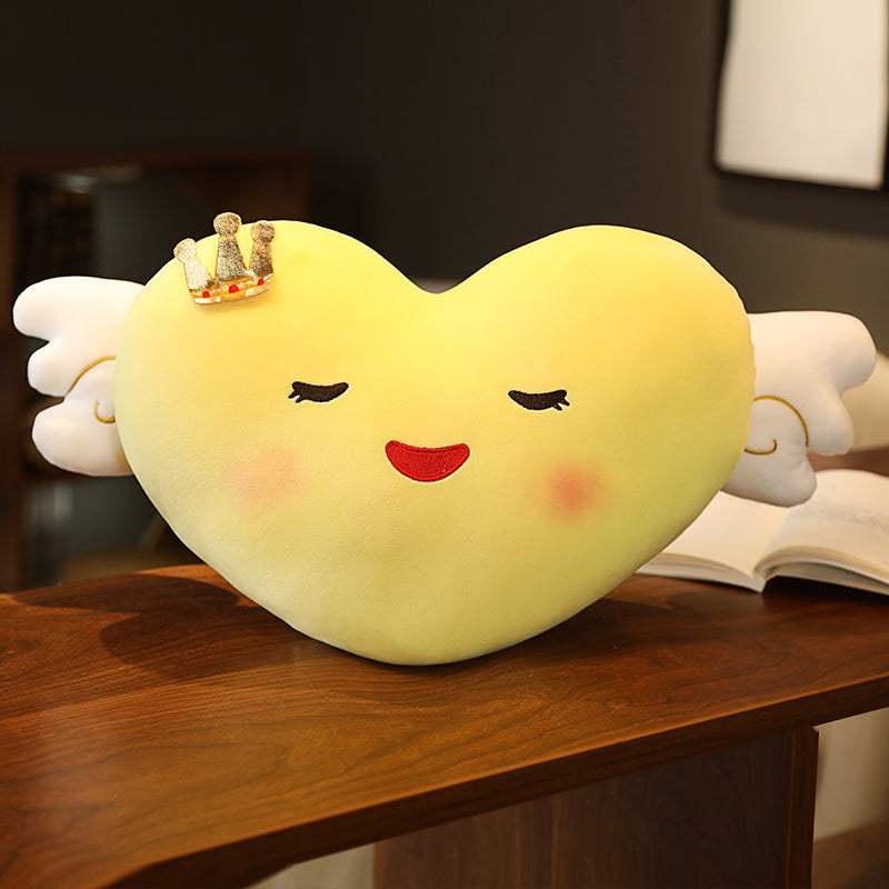 Angel Wings™ Plush Pillow Light Yellow C Pillows - Tophatter Daily Deals