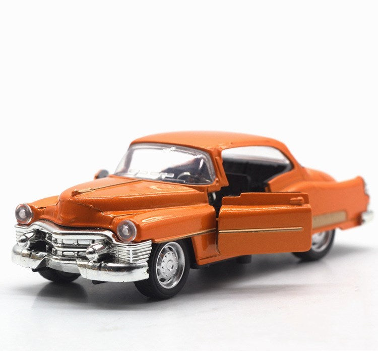 Alloy car model Sound and light car toy Orange 0 - Tophatter Daily Deals