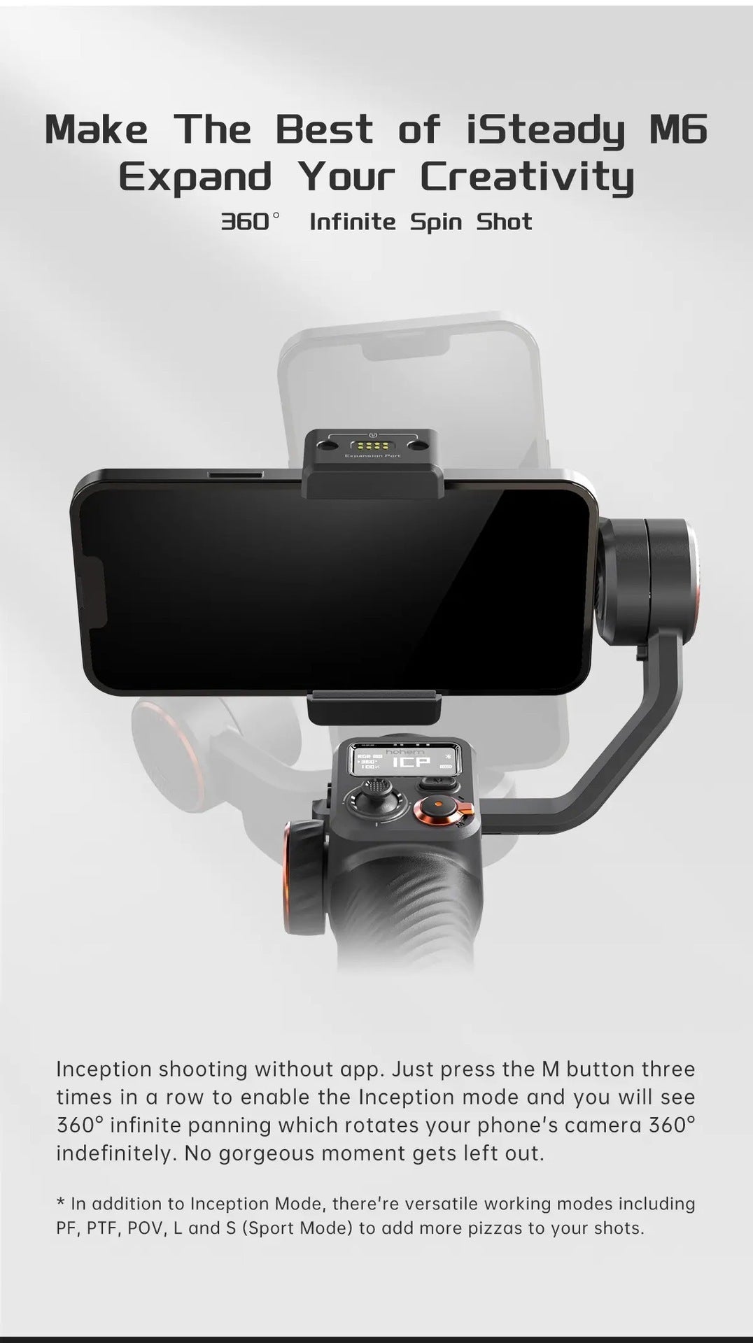 AI Face And Shooting Fill Light Vlog Three-axis Stabler 0 - Tophatter Daily Deals