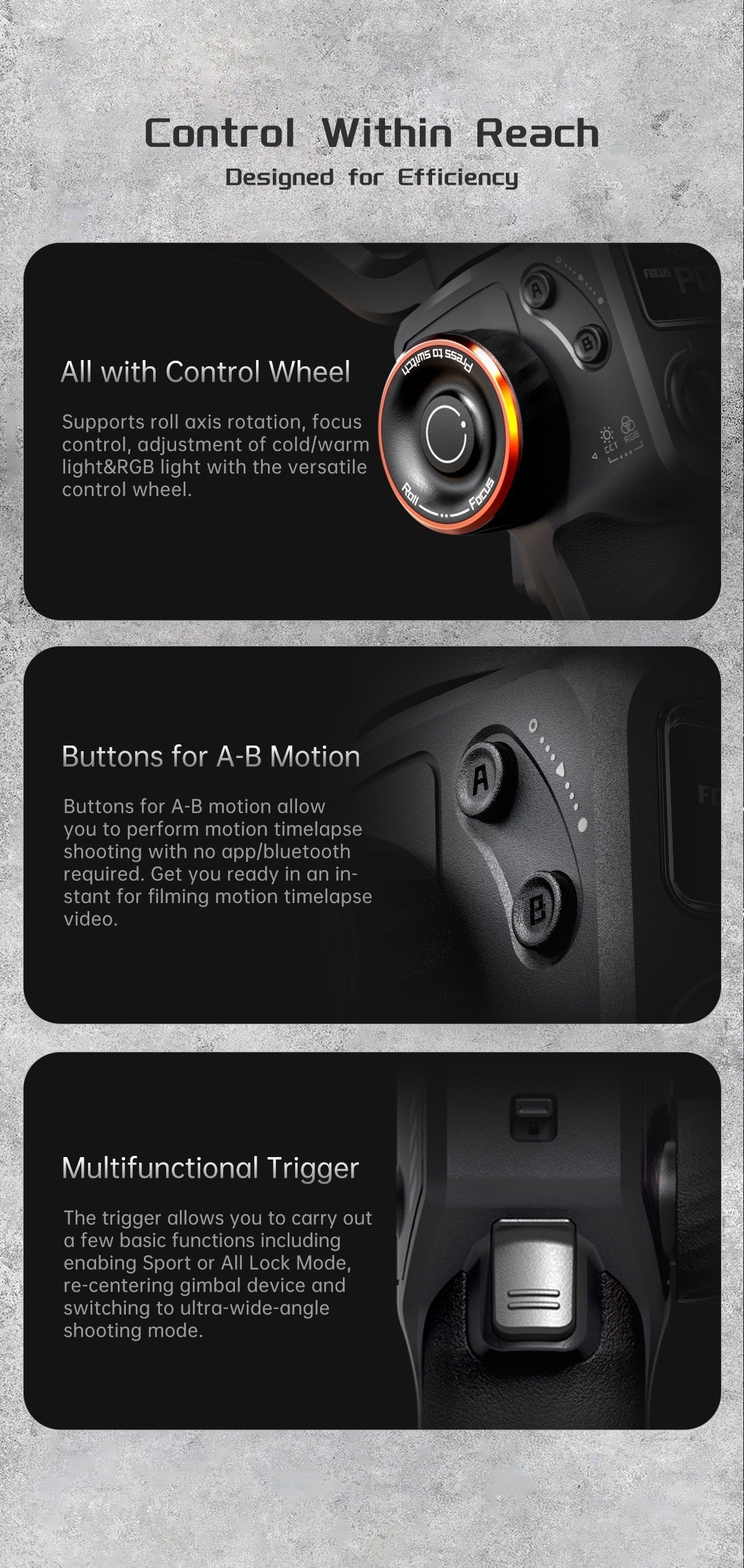 AI Face And Shooting Fill Light Vlog Three-axis Stabler 0 - Tophatter Daily Deals