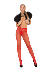 Fishnet Pantyhose Red - Tophatter Daily Deals