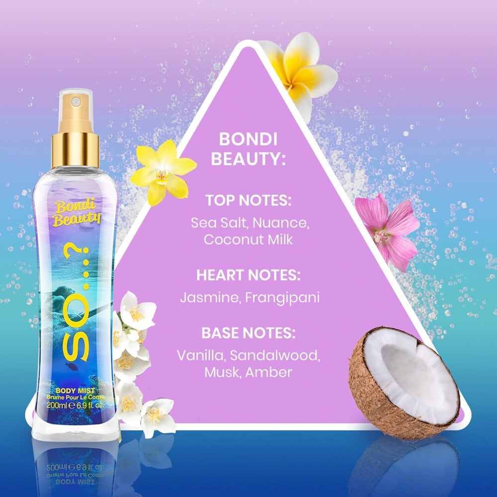 Summer Escapes Bondi Beauty Body Mist 200ml Spray - Tophatter Daily Deals