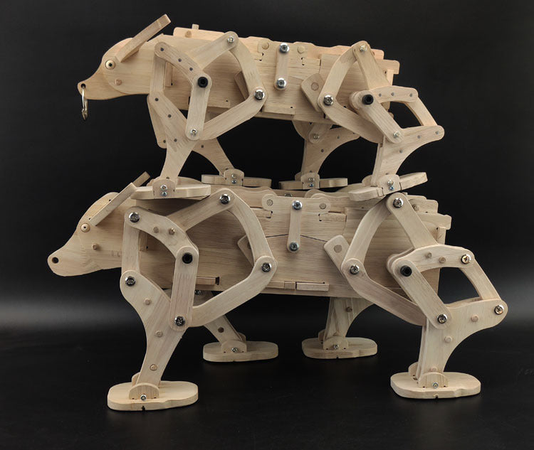 Handmade Three Kingdom Walking Wooden Ox Model Kit - Tophatter Daily Deals