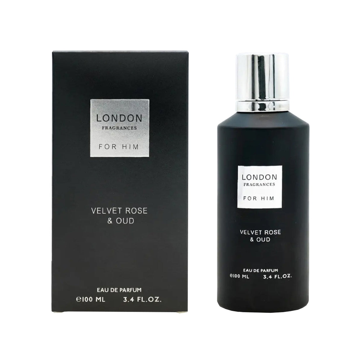 London Fragrances Velvet Rose & Oud Eau De Parfum 100ml Spray Default Title - Tophatter Daily Deals