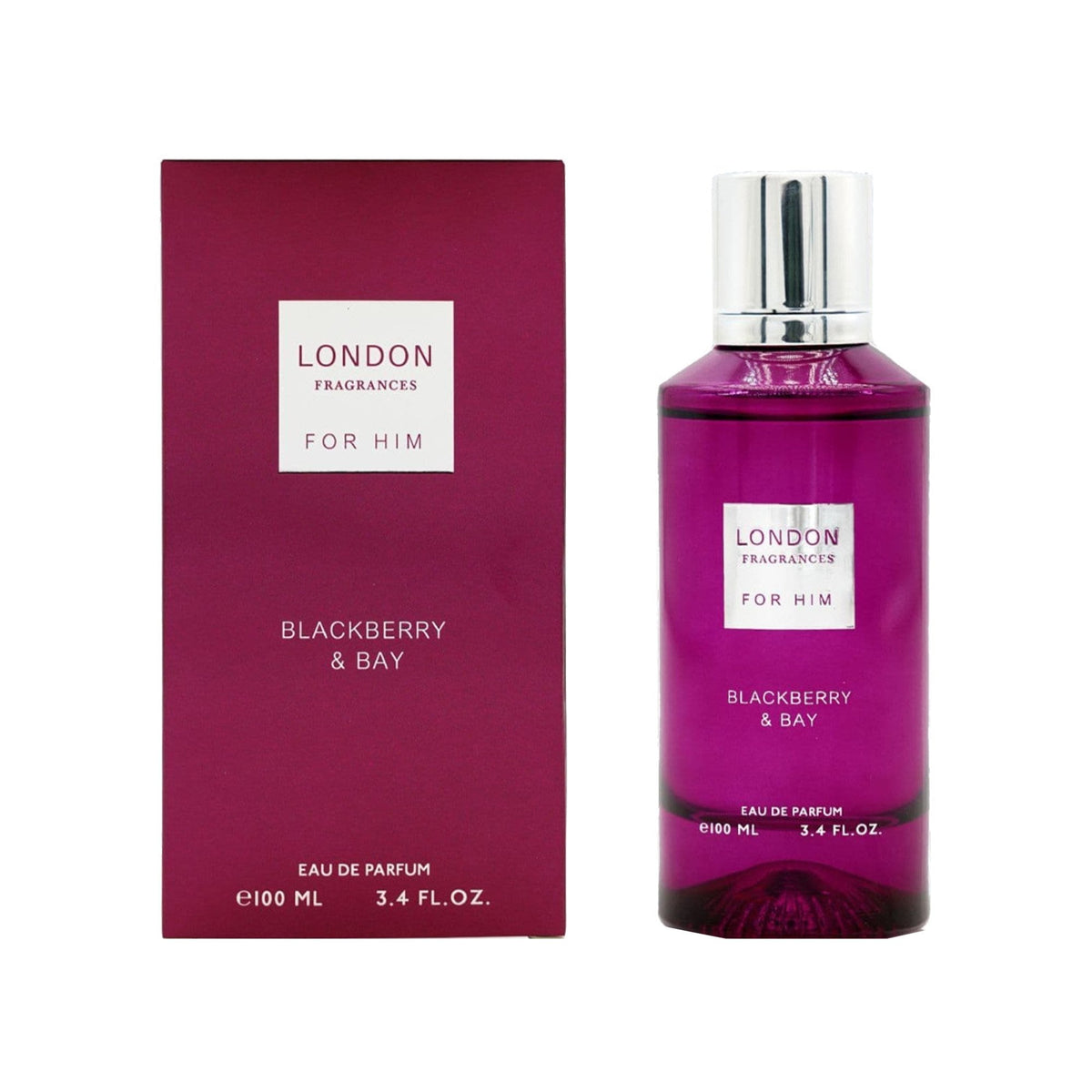 London Fragrances Blackberry & Bay Eau De Parfum 100ml Spray Default Title - Tophatter Daily Deals
