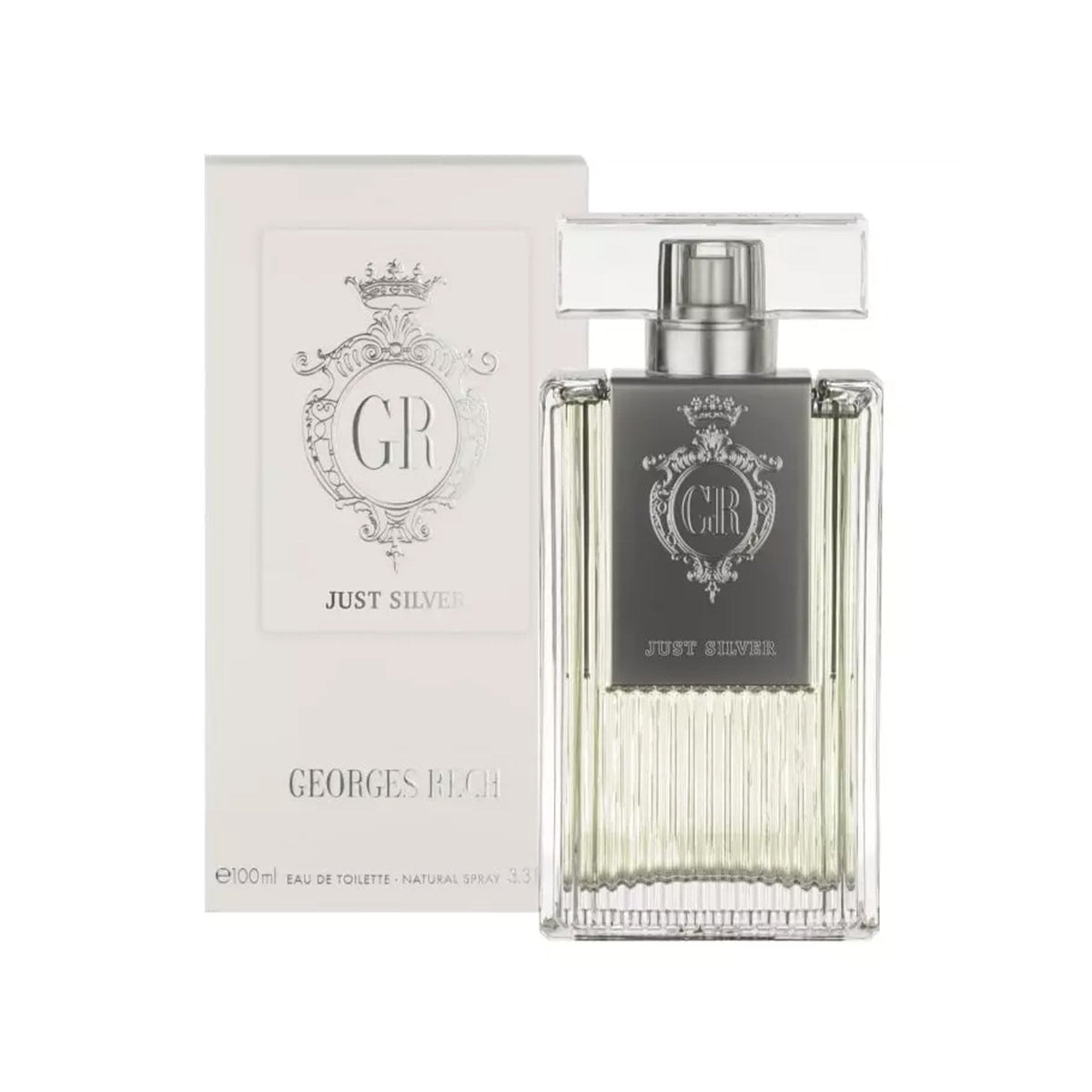 Georges Rech Just Silver Eau De Parfum 100ml Spray - Tophatter Daily Deals