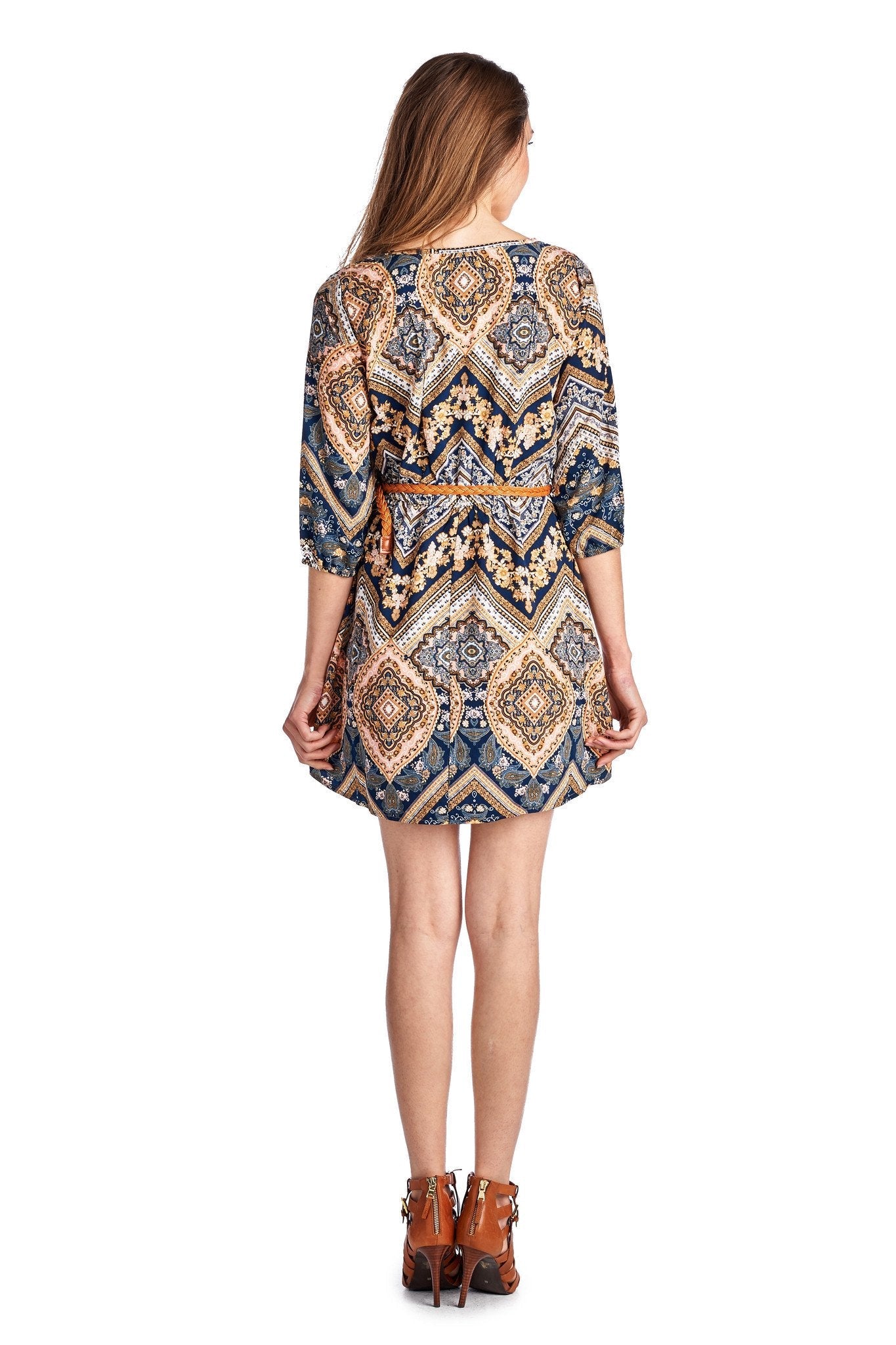 Women's Belted Tunic Dress Dresses / Mini - Tophatter Daily Deals