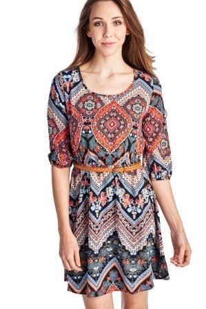 Women's Belted Tunic Dress Dresses / Mini - Tophatter Daily Deals