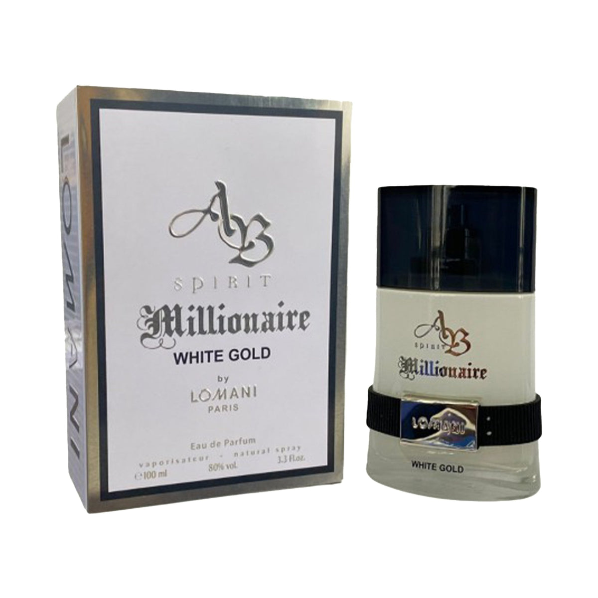 Lomani AB Spirit Millionaire White Gold Eau De Parfum 100ml Spray Default Title - Tophatter Daily Deals