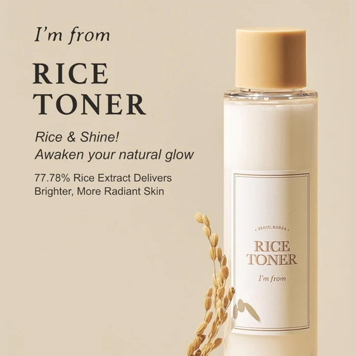 I'm From Rice Toner 150ml Bottle - Tophatter Daily Deals