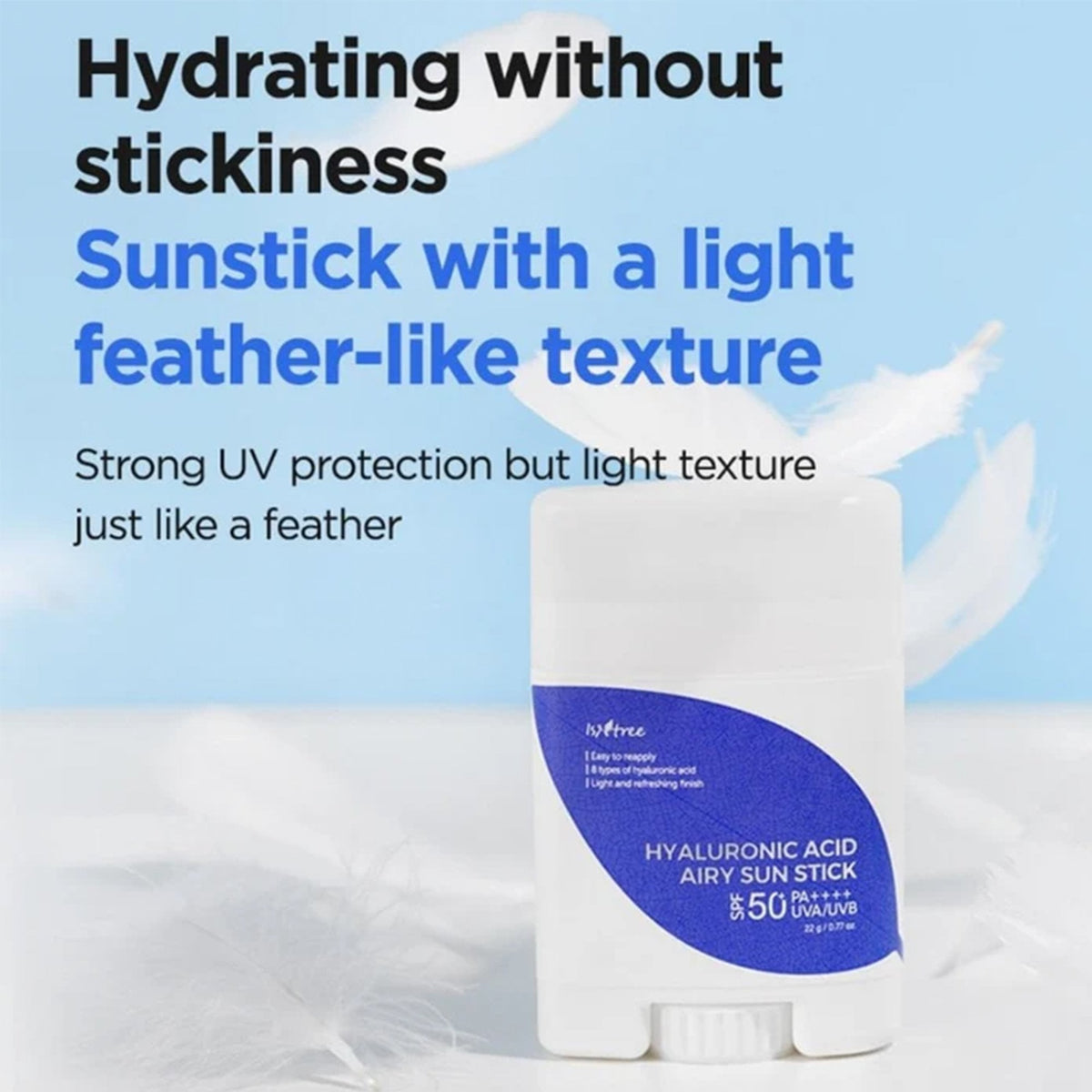 Isntree Hyaluronic Acid Airy Sun Stick 22g - SPF 50 UVA/UVB - Tophatter Daily Deals