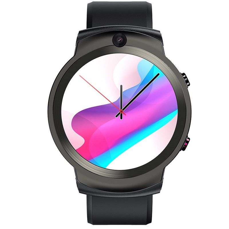 Android 4G phone watch 360 degree rotating dual camera Black 0 - Tophatter Daily Deals