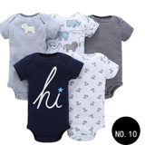 Baby Short Climb 5-piece Romper Boys and Girls Cotton One-piece Rompers 10Style Q5pcs 0 - Tophatter Daily Deals